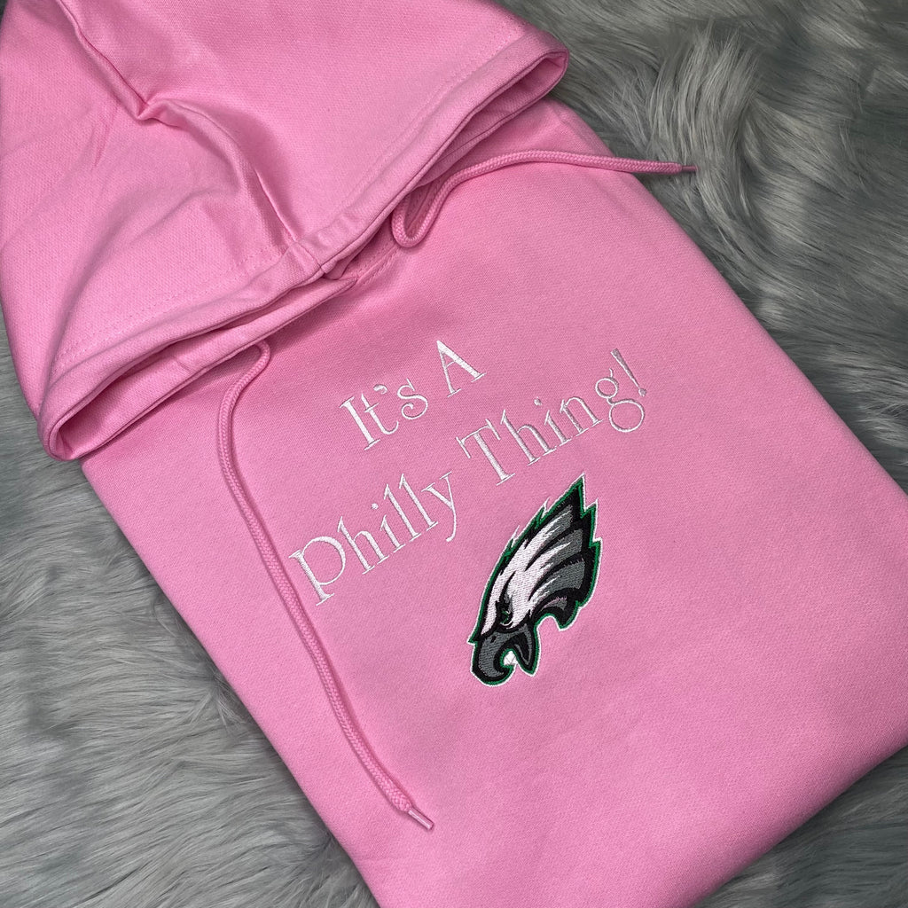 Pink Hoodie Football Season Pink Hoodie Season Philadelphia Eagles | C'est Martine
