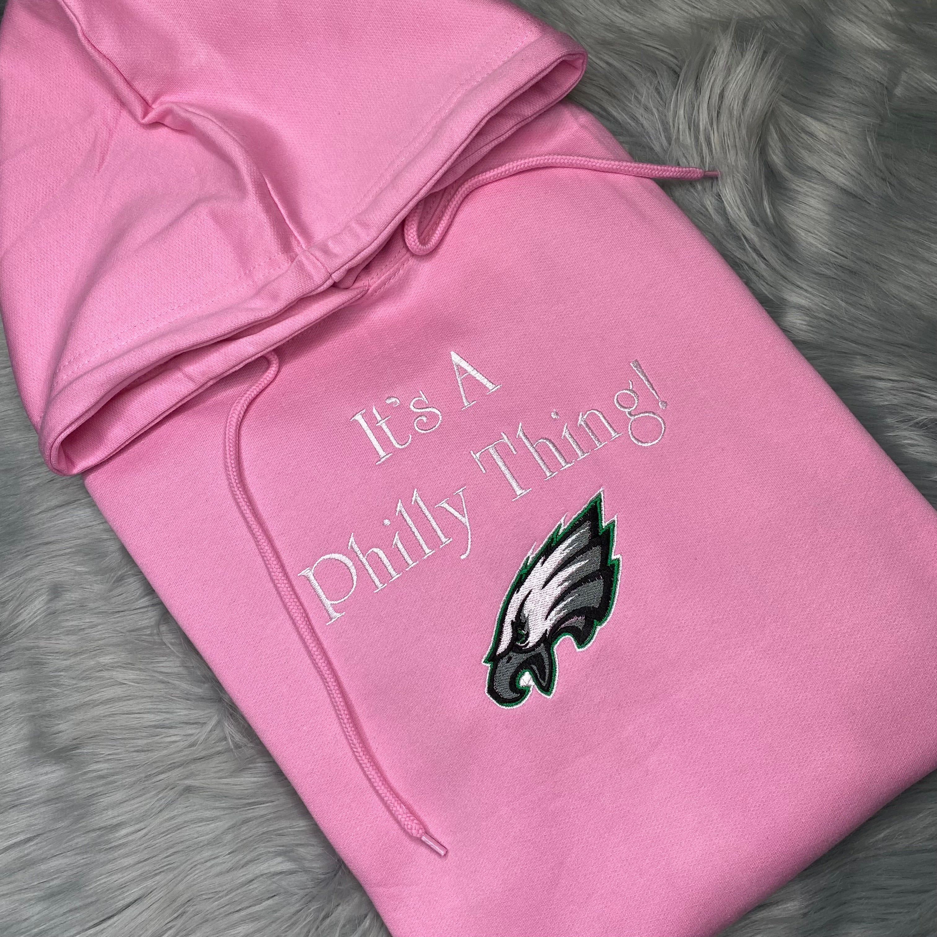 Pink Hoodie Football Season Pink Hoodie Season Philadelphia Eagles | C'est Martine