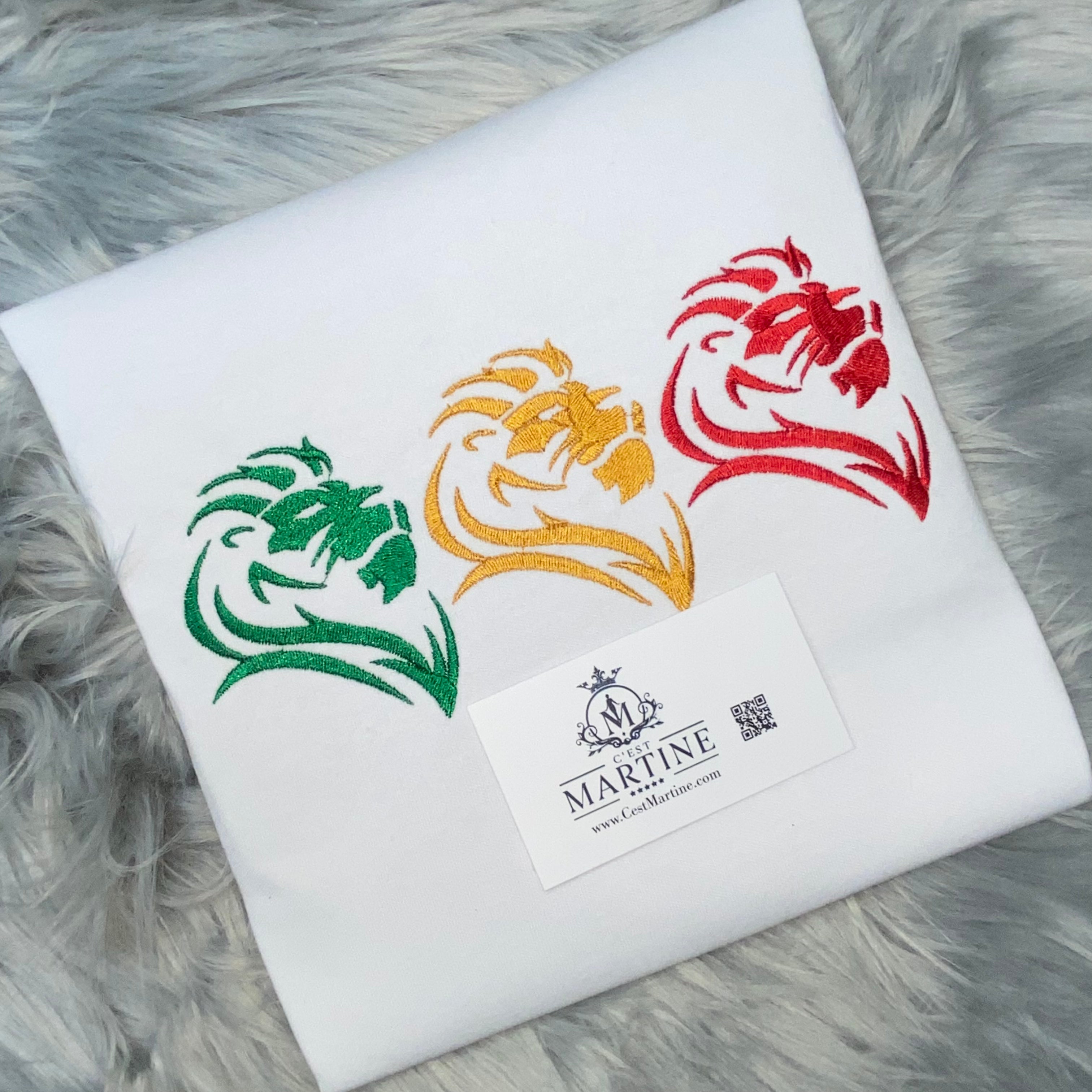 Juneteenth, 3 Lions African American, Black History, Embroidered T Shirt, Black History T shirt