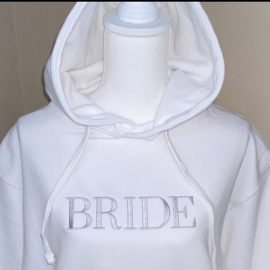 Bride Embroidered Hoodie and Hood Sweatshirt Keepsake | C'est Martine