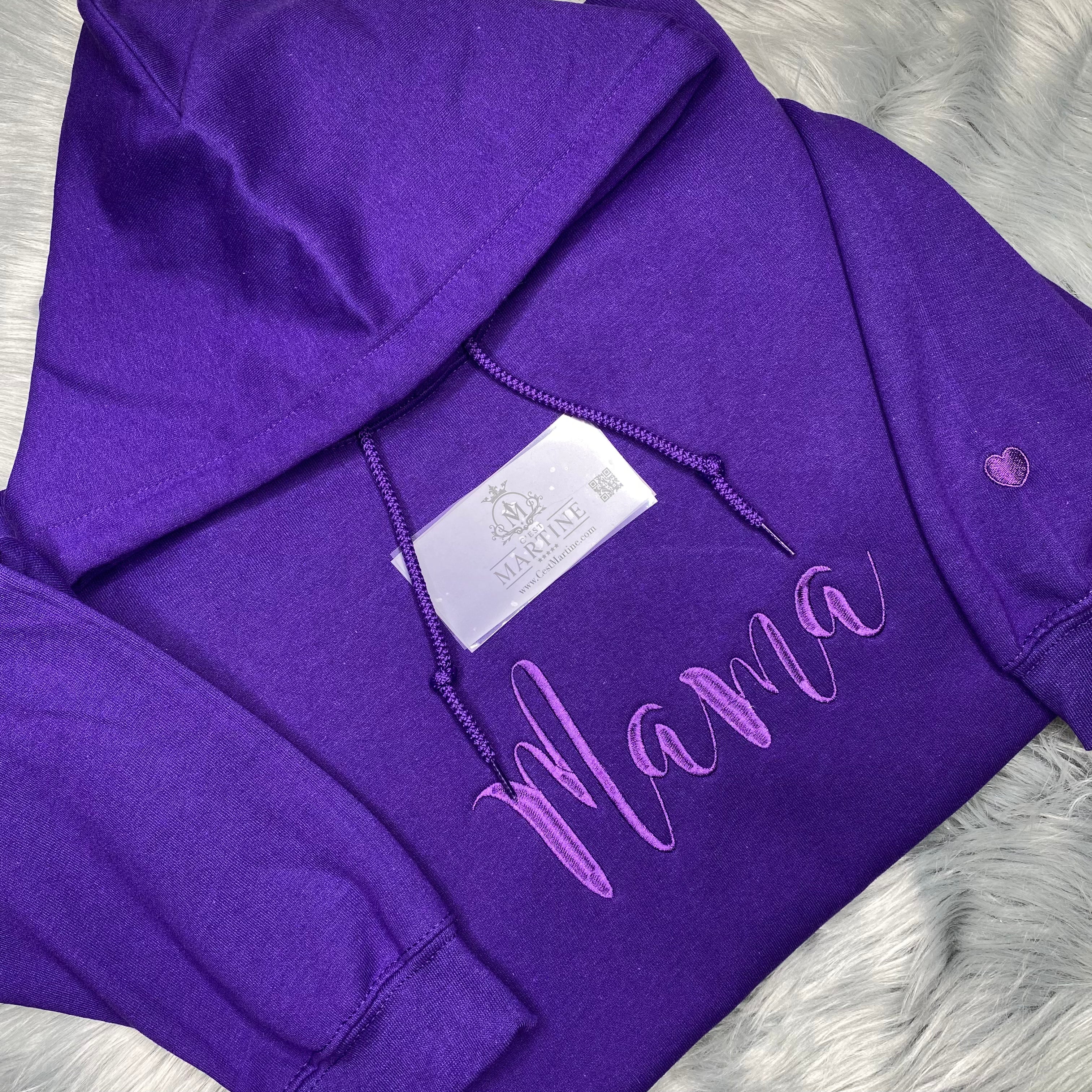 MAMA Hoodie, Embroidered Mama Hoodie, Sweatshirt | C'est Martine