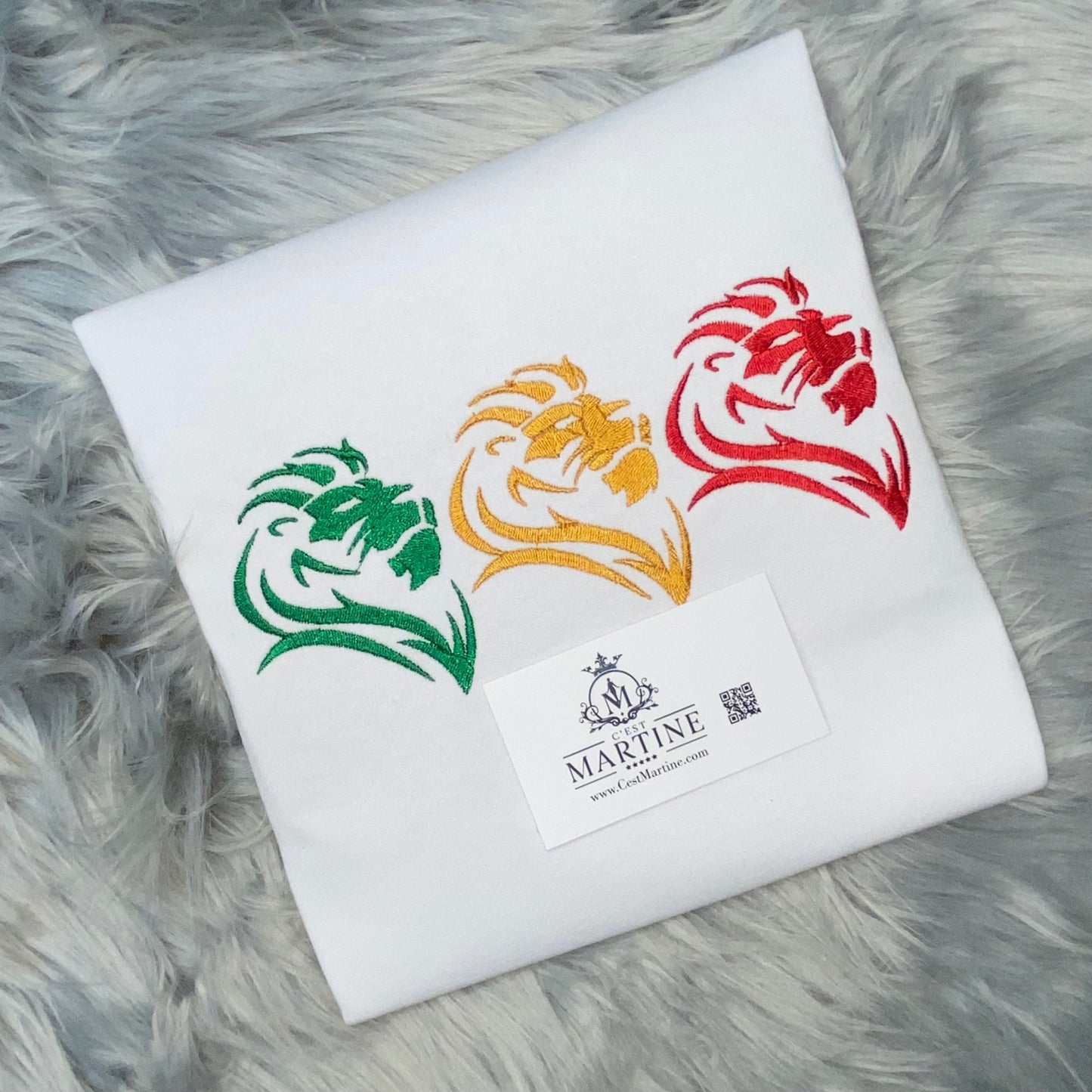 Juneteenth, 3 Lions African American, Black History, Embroidered T Shirt, Black History T shirt