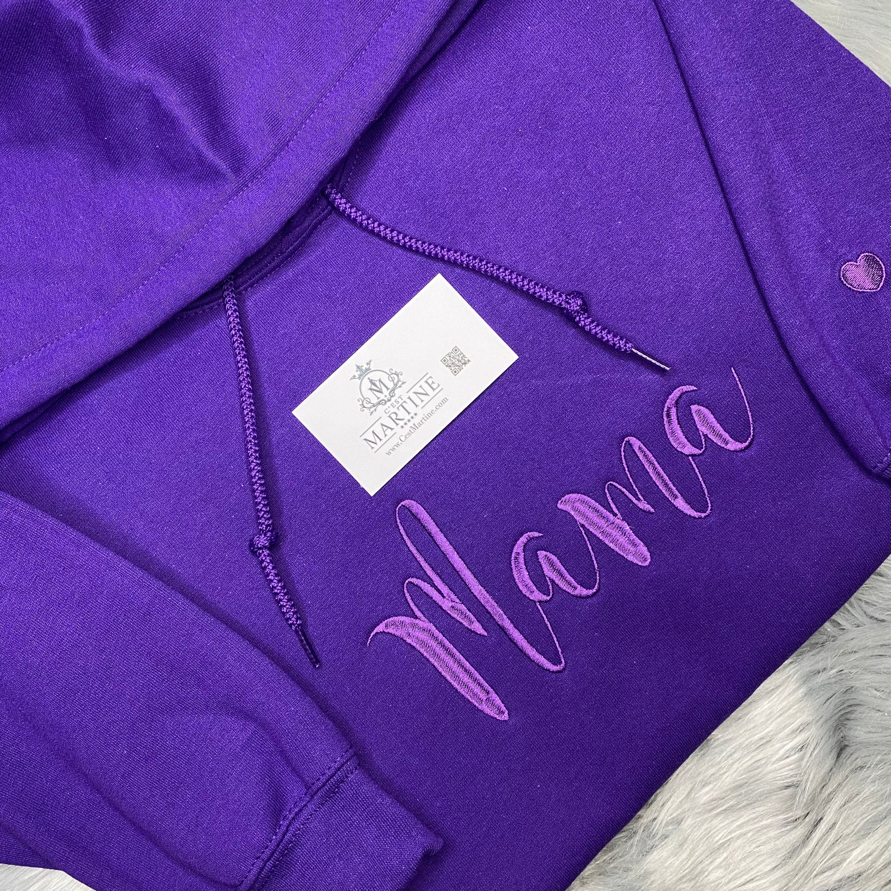 MAMA Hoodie, Embroidered Mama Hoodie, Sweatshirt | C'est Martine