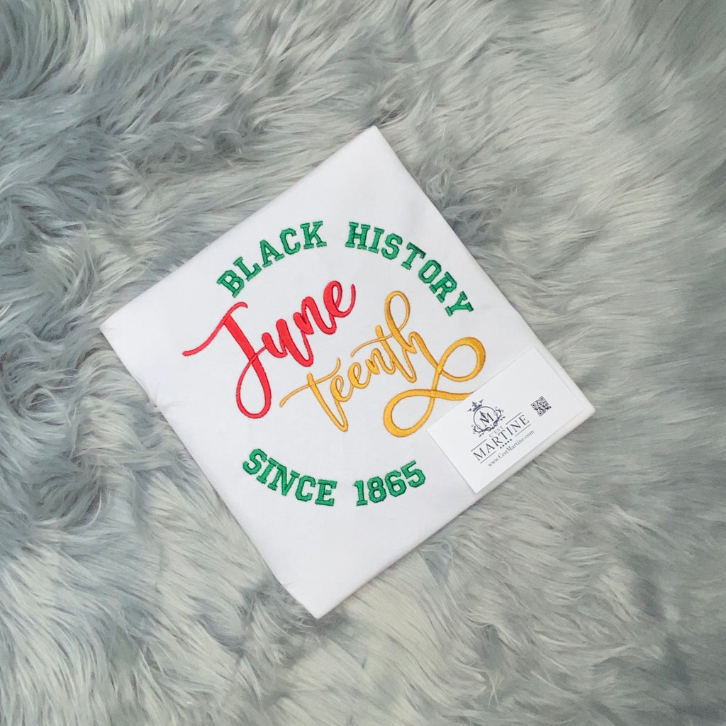 Juneteenth, African American, June, Black Woman, Embroidered T Shirt, Black History T shirt