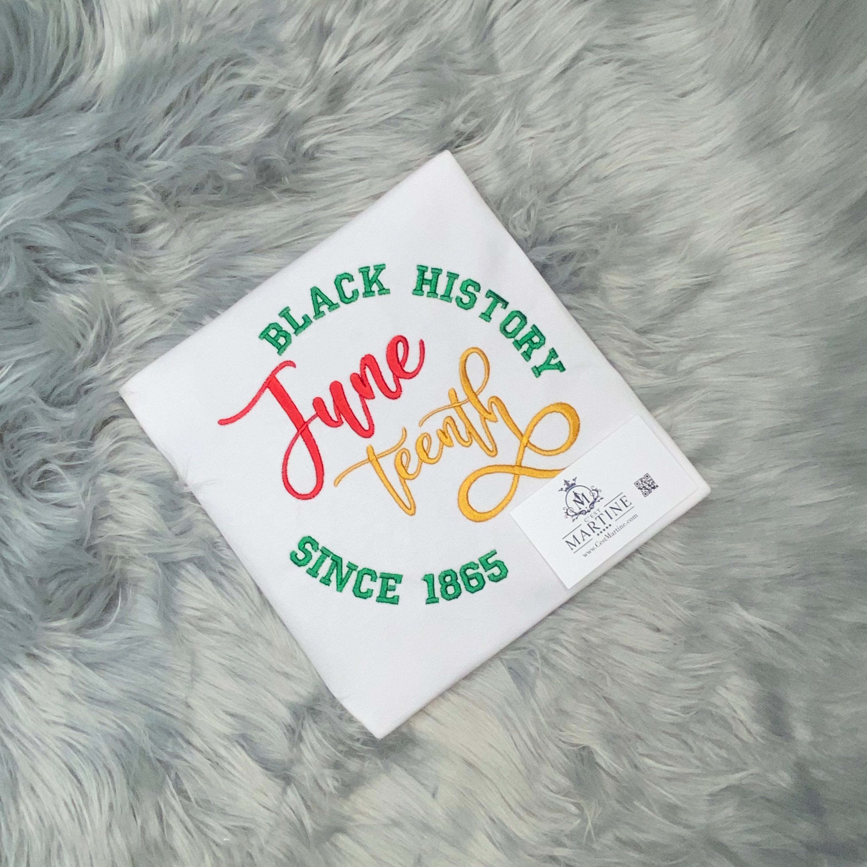 Juneteenth, African American, June, Black Woman, Embroidered T Shirt, Black History T shirt