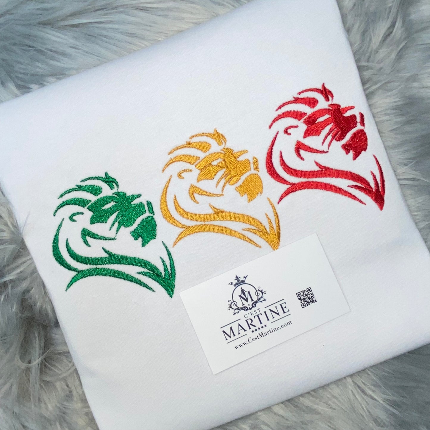 Juneteenth, 3 Lions African American, Black History, Embroidered T Shirt, Black History T shirt