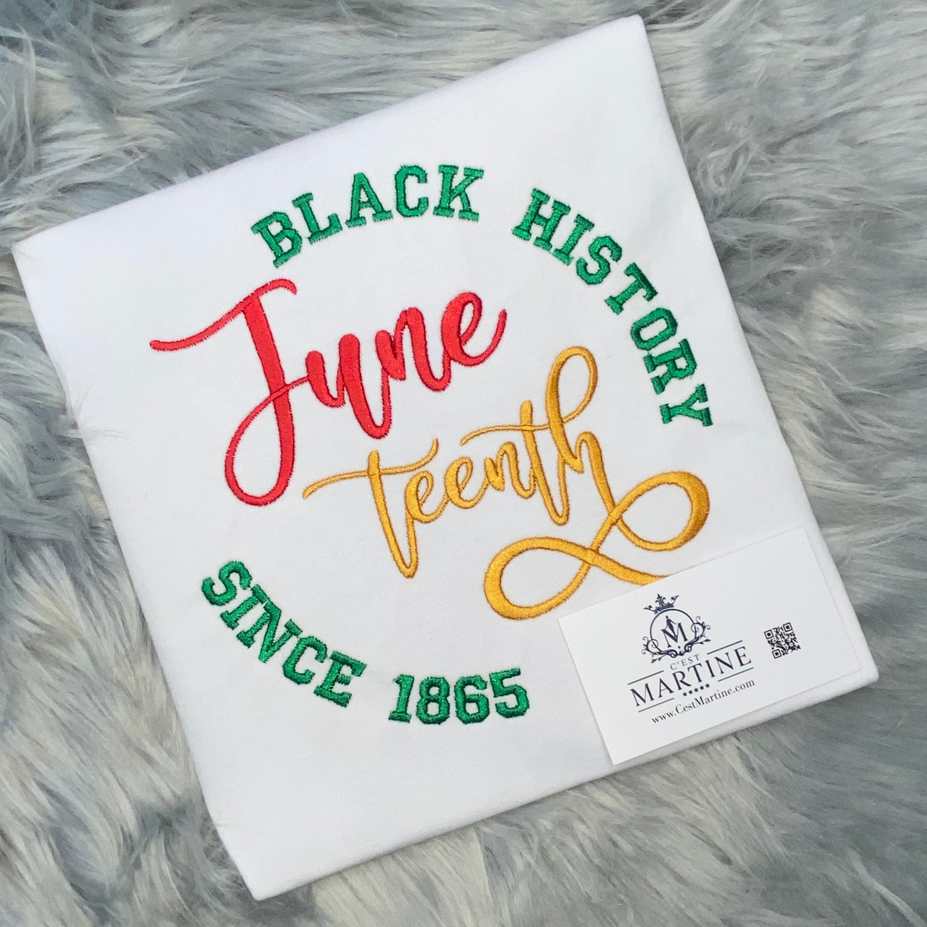 Juneteenth, African American, June, Black Woman, Embroidered T Shirt, Black History T shirt