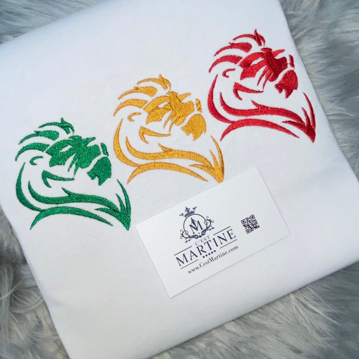 Juneteenth, 3 Lions African American, Black History, Embroidered T Shirt, Black History T shirt