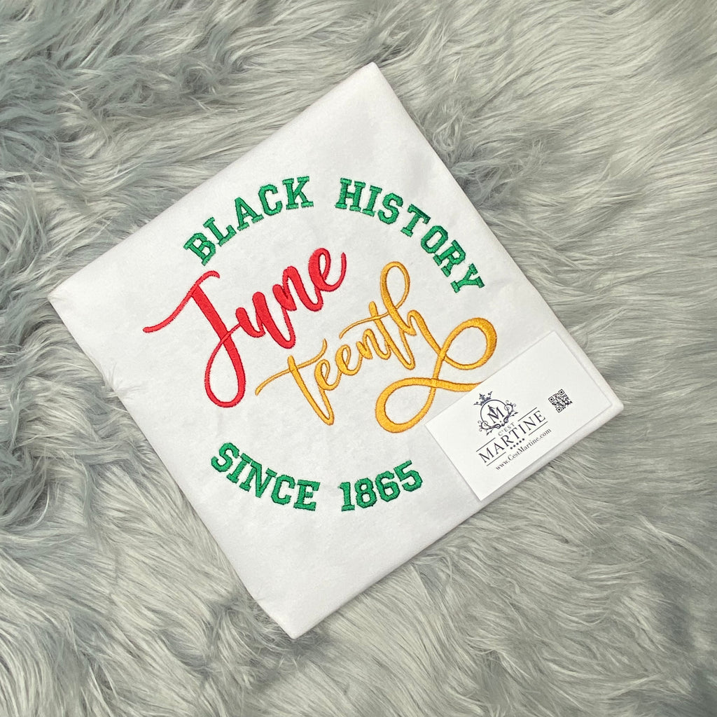 Juneteenth, African American, June, Black Woman, Embroidered T Shirt, Black History T shirt