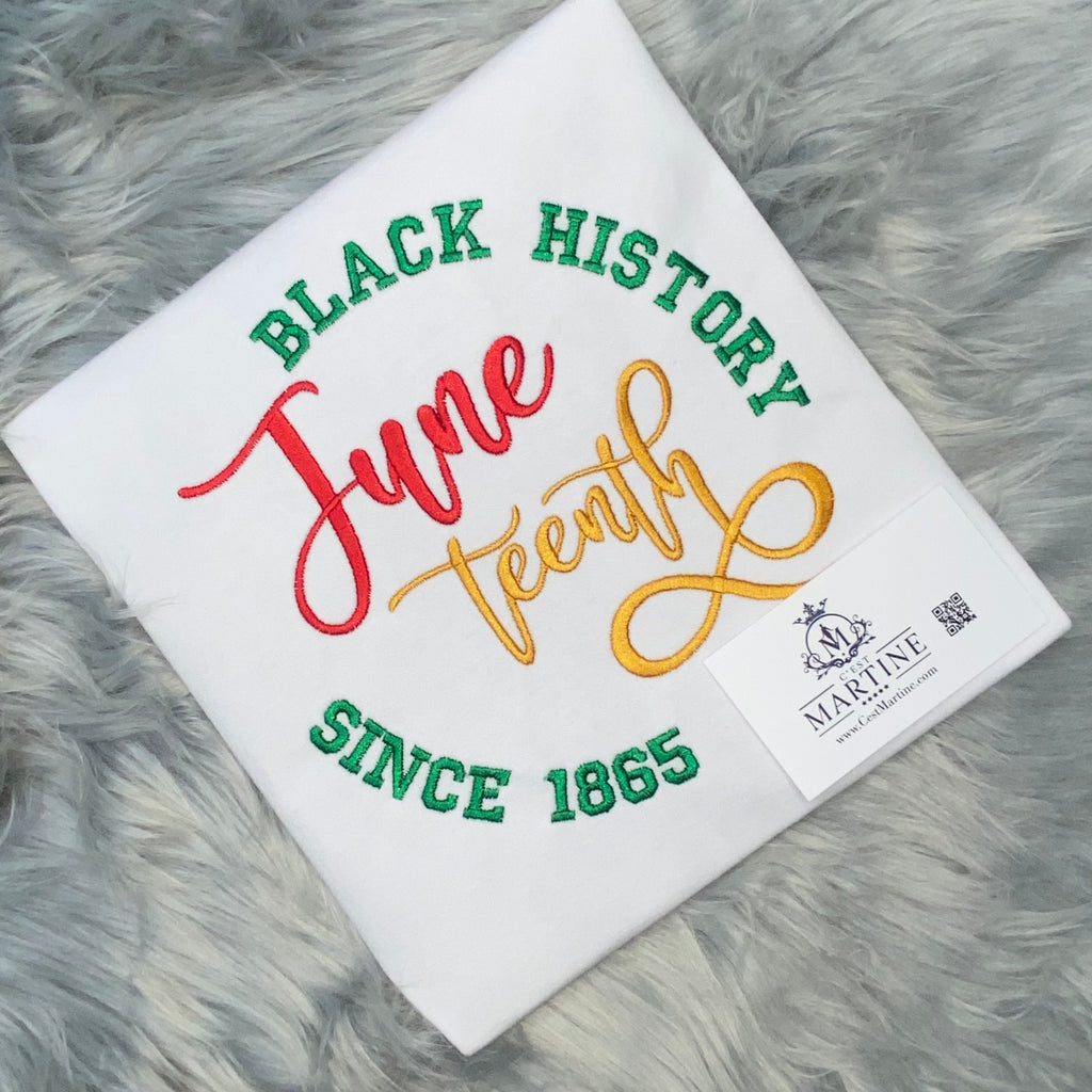 Juneteenth, African American, June, Black Woman, Embroidered T Shirt, Black History T shirt
