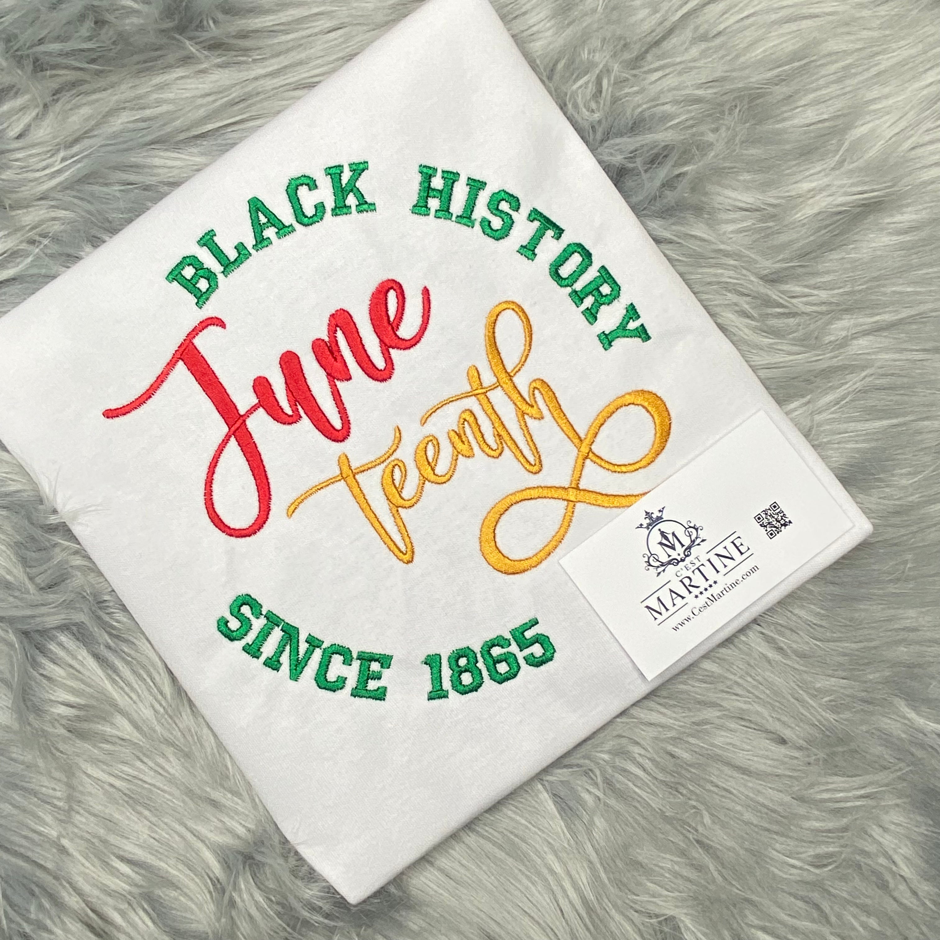 Juneteenth, African American, June, Black Woman, Embroidered T Shirt, Black History T shirt