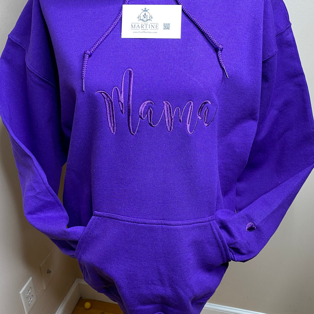 MAMA Hoodie, Embroidered Mama Hoodie, Sweatshirt | C'est Martine