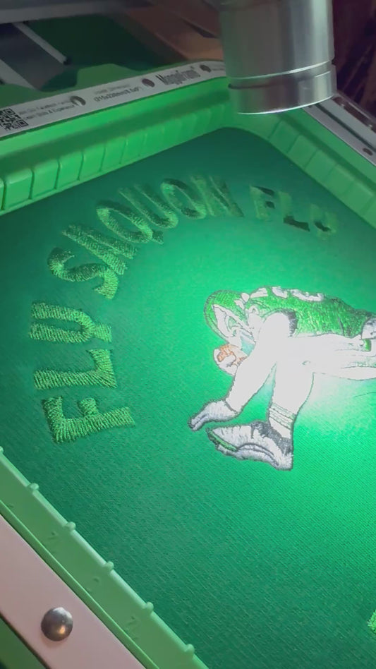 Fly Saquon Fly Football Season  Kelly Green Philadelphia Eagles Embroidered Hood and Chest Hoodie